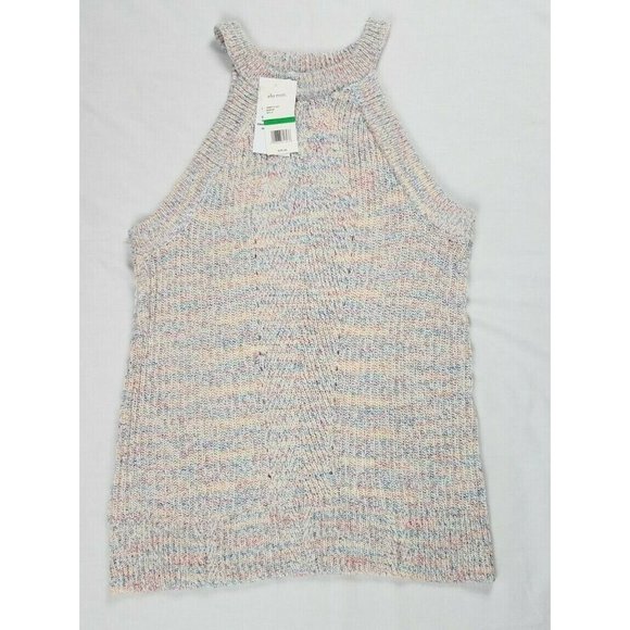 Ella Moss Sz. L Margie Stylish Cable Pattern Design Sweater Tank Top NWT - Picture 3 of 9